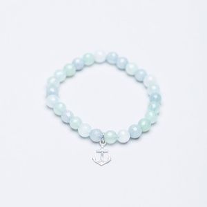 Gemstone Stretch Bracelet with Fluorite